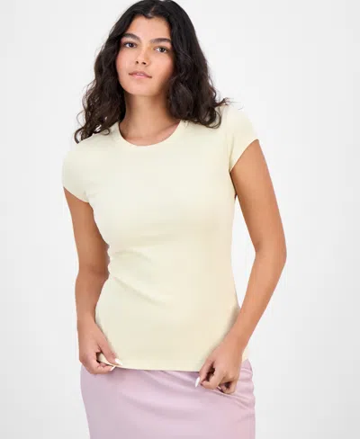 Hugo Boss Women's Open-back Short-sleeve Tee In Neutral