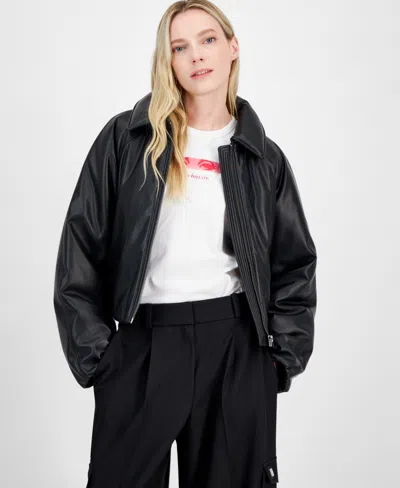 Hugo Boss Women's Puffer Jacket In Black