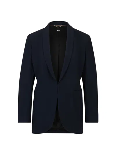 Hugo Boss Women's Regular-fit Jacket In Dark Blue