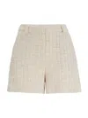 HUGO BOSS WOMEN'S RELAXED-FIT TWEED SHORTS
