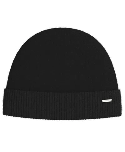 Hugo Boss Women's Ribbed Cashmere Beanie In Metallic