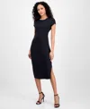 Hugo Boss Dakela Midi Dress In Black