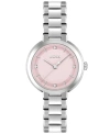 Hugo Boss Link-bracelet Watch With Pink Crystal-studded Dial Women's Watches In Stainless Steel