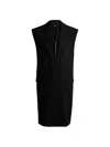 Hugo Boss Women's Sleeveless Jacket With Concealed Closure And Signature Lining In Black