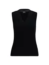 HUGO BOSS WOMEN'S SLEEVELESS KNITTED TOP WITH CUT-OUT DETAILS