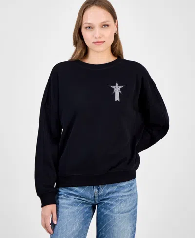 Hugo Boss Women's Star Graphic Sweatshirt In Black