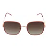 Hugo Boss Red Women Sunglasses In Brown