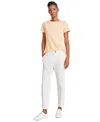 Hugo Boss Womens Pocket Cotton Ankle Pants In Open White