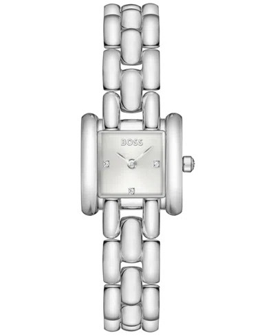 Hugo Boss Women's Violet Quartz Stainless Steel Watch 21mm In Silver