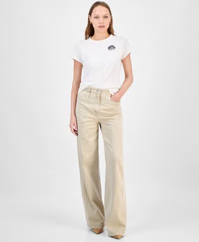 Hugo Boss Women's Wide-leg Jeans In Neutral