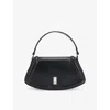 Hugo Boss Womens Boss Ariell Double B Monogram Leather Shoulder Bag In Black