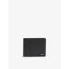 Hugo Boss Brand-print Bifold Leather Wallet In Black