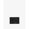 Hugo Boss Womens Black Brand-print Leather Wallet In Black