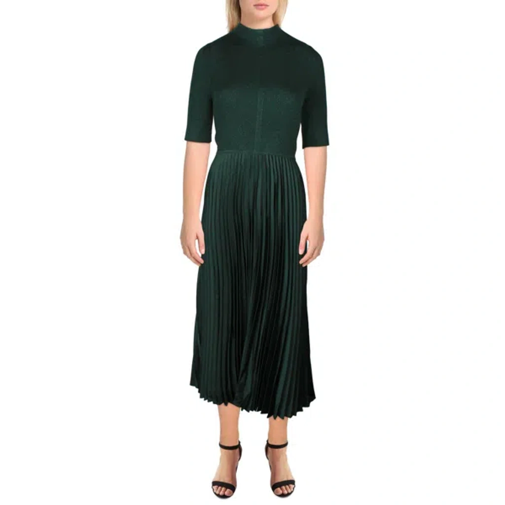 hugo midi dress BOSS Jersey dress with slit sleeves, Women, Size: XL, Black