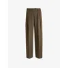 Hugo Boss Regular-fit Trousers In Melange Sharkskin In Open Miscellaneous