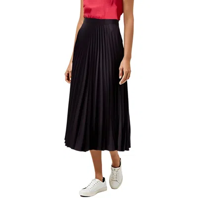Hugo Boss Womens Pleated Polyester Midi Skirt