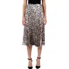 Hugo Boss Womens Printed Polyester Pleated Skirt