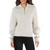Hugo Boss Womens Ribbed Trim Bishop Sleeve Pullover Sweater In Multi