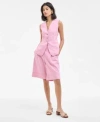 Hugo Boss Womens V Neck Vest Shorts In Flamingo Pink