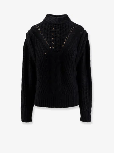 Hugo Boss Wool And Alpaca Blend Sweater In Black