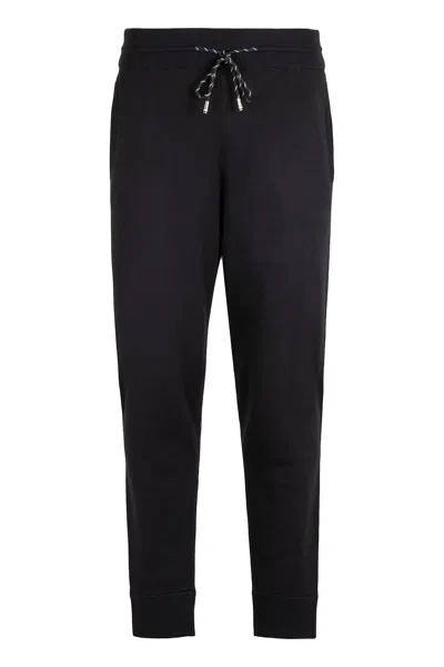 Hugo Boss Boss Wool And Cotton Trousers In Black