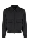 Hugo Boss Bomber Jacket With Removable Lining In Black