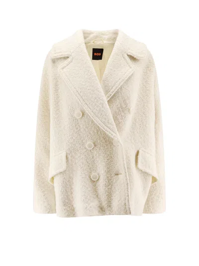 HUGO BOSS WOOL BLEND CABAN COAT