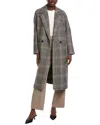 Hugo Boss Wool-blend Coat In Gray