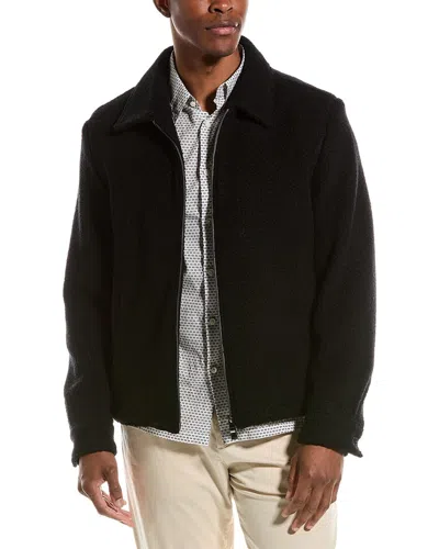 Hugo Boss Wool-blend Jacket In Black