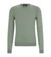 Hugo Boss Wool-blend Sweater In Green