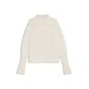 Hugo Boss Wool-blend Sweater With Mock Neck In Neutral
