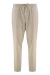 Hugo Boss Boss Wool Blend Trousers In Beige
