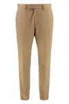 Hugo Boss Boss Wool Blend Trousers In Nude