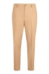 Hugo Boss Elasticated-waist Trousers In Brown