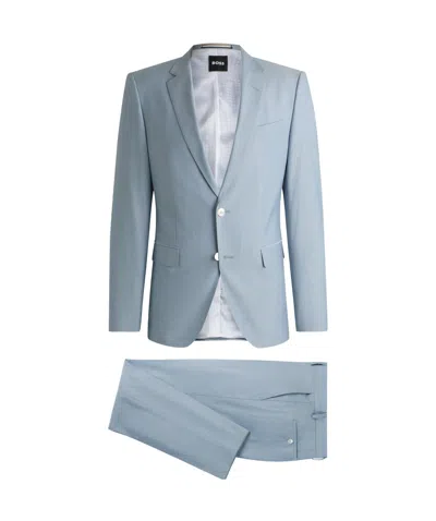 Hugo Boss Wool-blended Suit Set In Gray