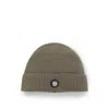 Hugo Boss Wool-cashmere Beanie Hat With Double B Monogram In Green