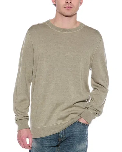 Hugo Boss Wool Crewneck Sweater In Green