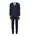 Hugo Boss Wool Double-breasted Suit In Blue