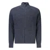 Hugo Boss Blue Wool Men Cardigan In Blue