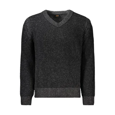 Hugo Boss Wool Men Men's Sweater In Black