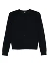 Hugo Boss Wool Round-neck Cardigan In Black