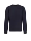 Hugo Boss Wool Silk Cashmere Sweater Crew-neck In Black