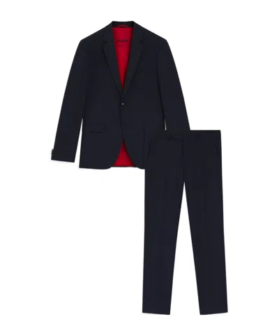 Hugo Boss Wool Suit In Blue