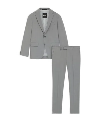 Hugo Boss Wool Suit In Gray