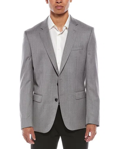Hugo Boss Wool Suit Jacket In Gray