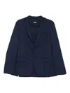 Hugo Boss Houndstooth Suit In Purple