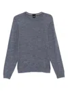 Hugo Boss Wool Sweater In Gray