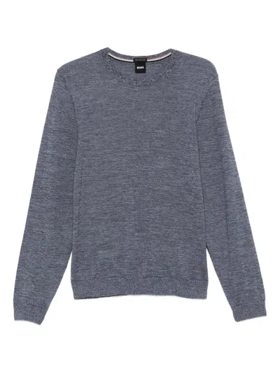 Hugo Boss Wool Sweater In Gray