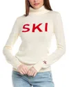 Hugo Boss Boss X Perfect Moment Slogan Sweater In Virgin Wool In White