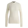 Hugo Boss Wool Sweater With Structured Stripes